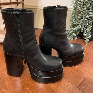 Steve Madden COBRA BLACK LEATHER boots